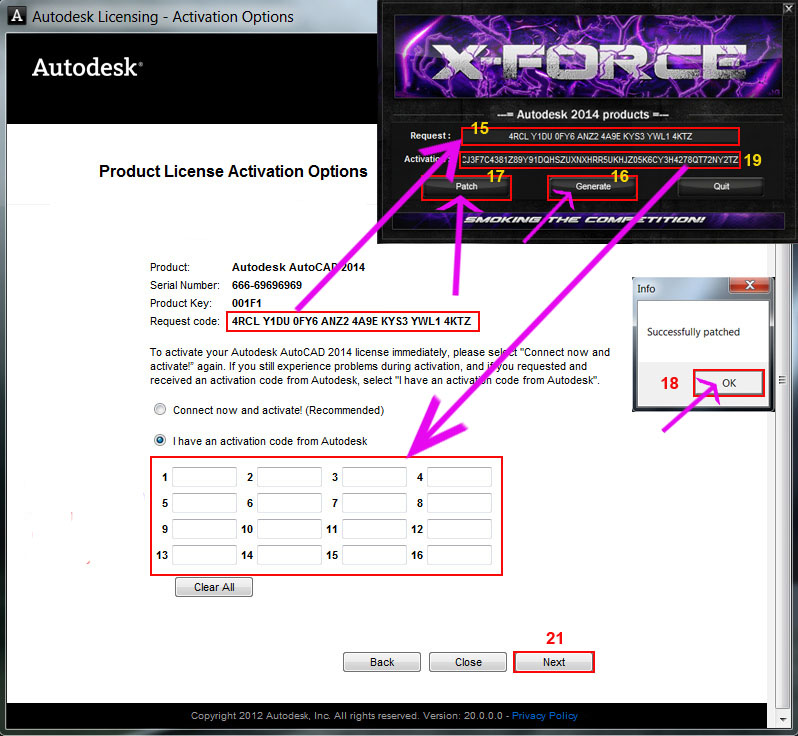 Autocad 2014 activation code generator free download
